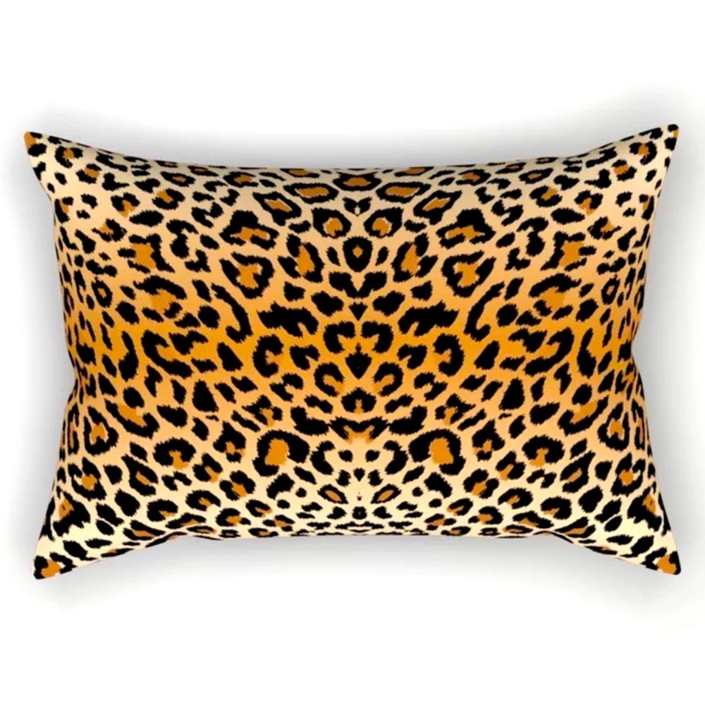 Society 6 Leopard Print Pillow Cover 17” x 12”